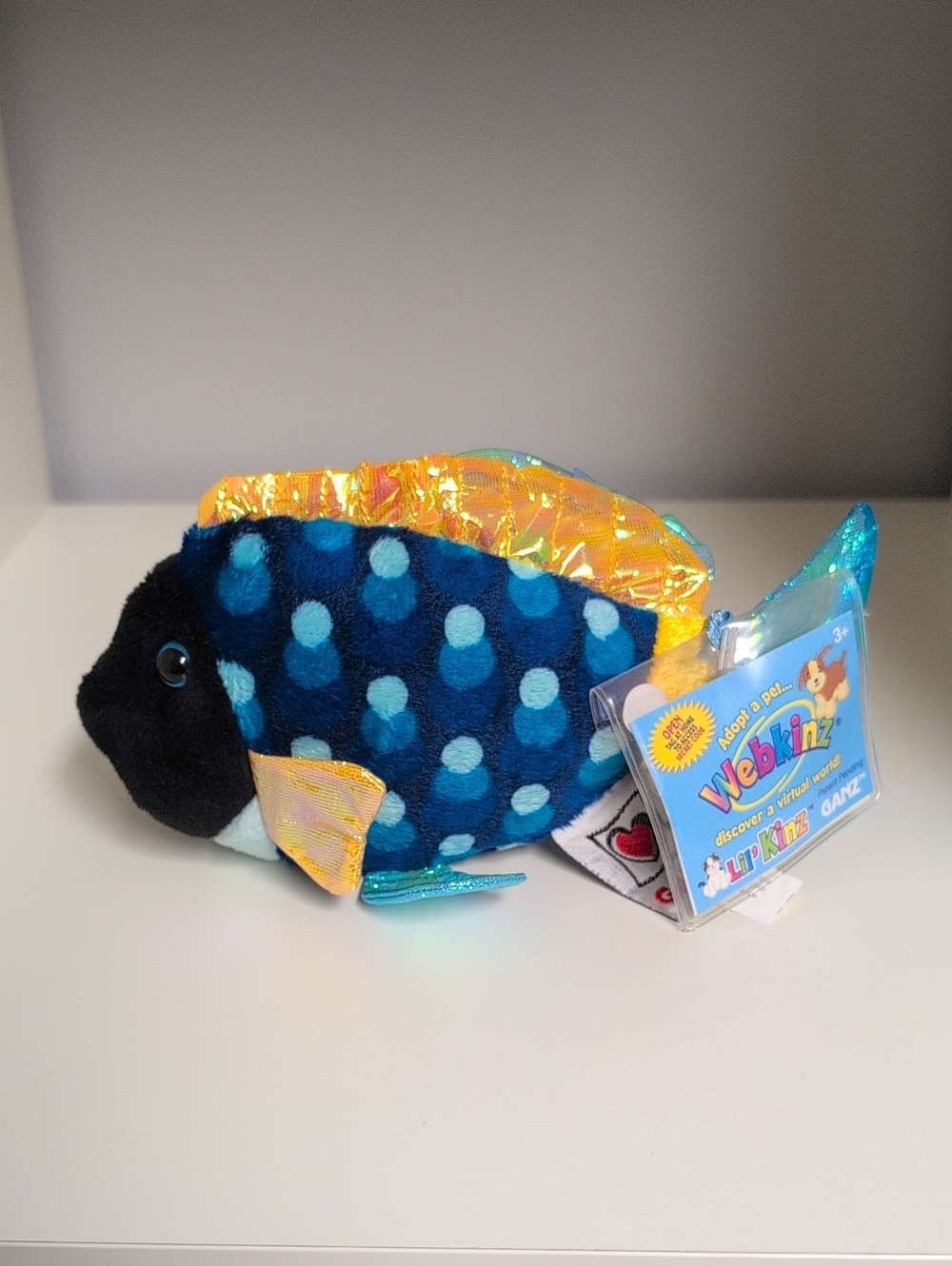 ♥️NEW♥️ Webkinz Lilkinz Blue Triggerfish New With Sealed Code Y2k Collectible